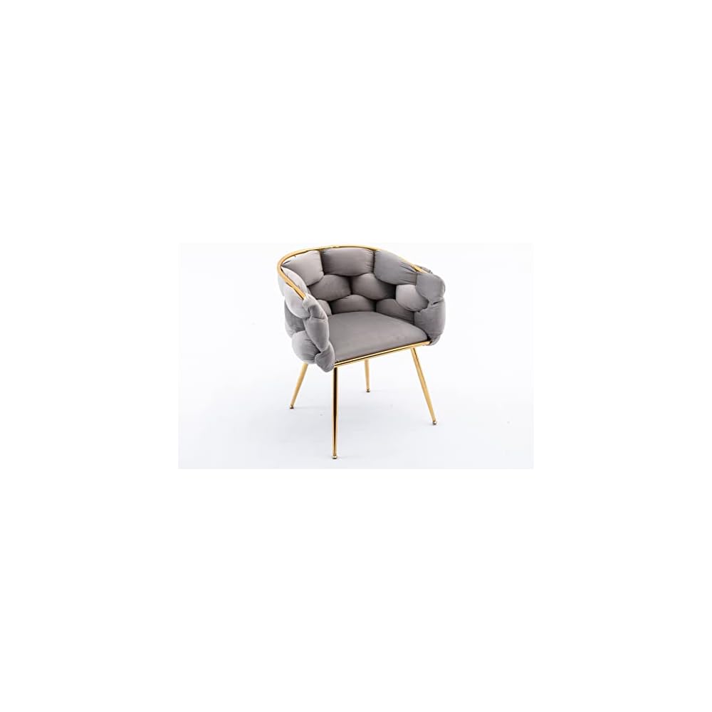 Accent Chair, One Size, Gray Velvet