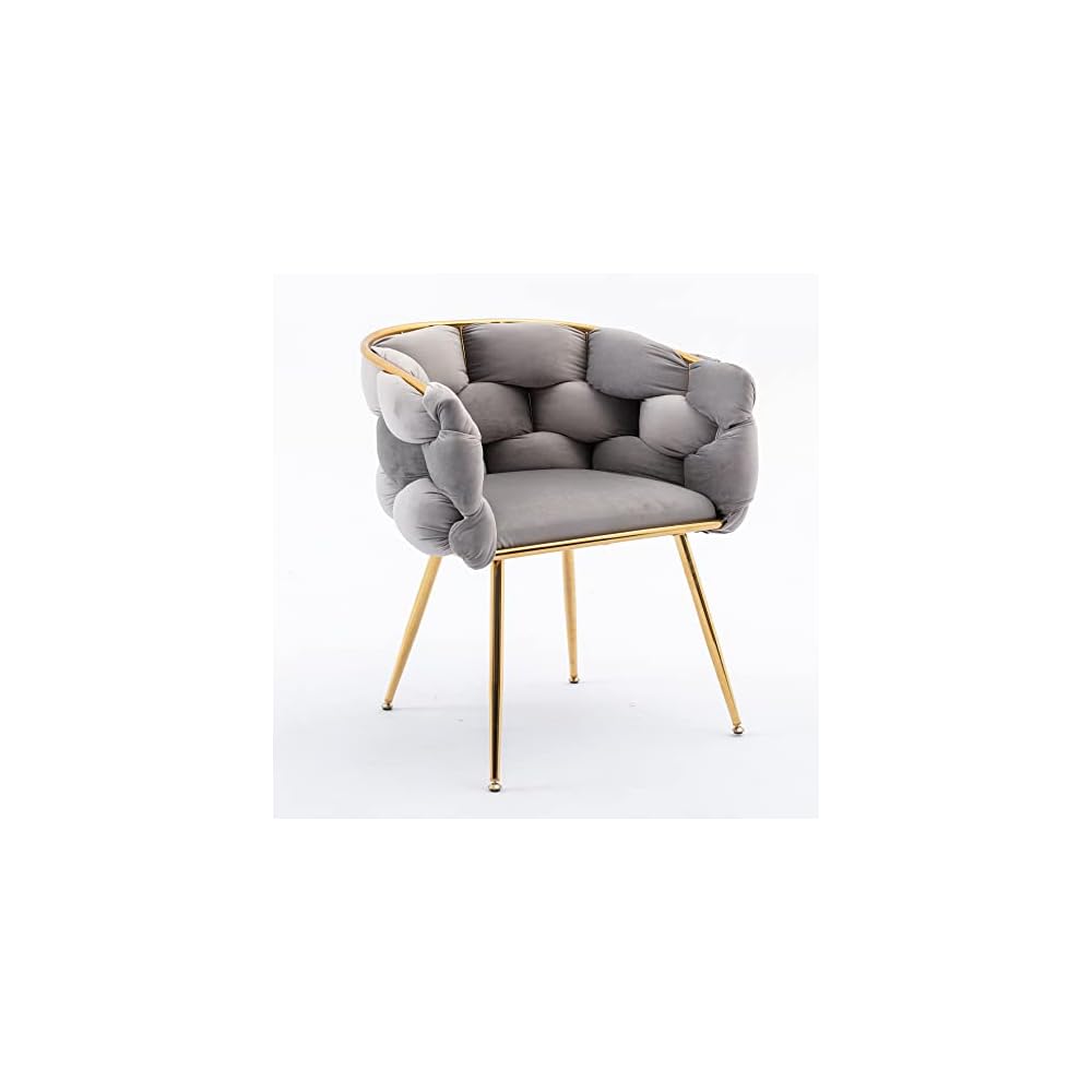 Accent Chair, One Size, Gray Velvet