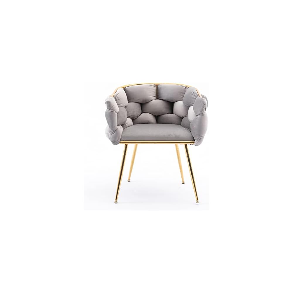 Accent Chair, One Size, Gray Velvet