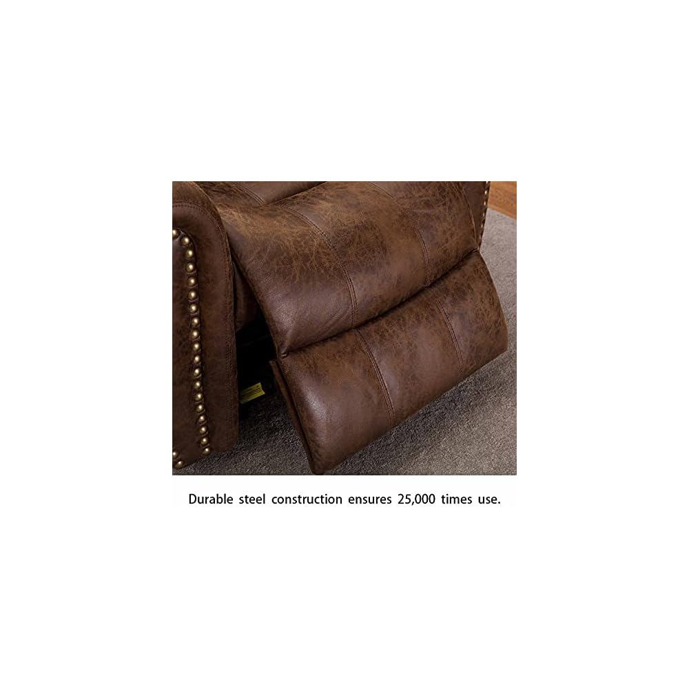 Microfiber Power Lift Electric Recliner Chair with USB Charge Port Reclining Sofa for Home Living Room Bedroom Extended Footrest for Big and Tall Elderly People Brown